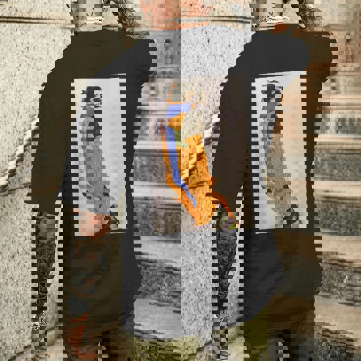 エゴン・シーレ作「ダンサー・モア」1911 メンズTシャツ バックプリント 彼への贈り物