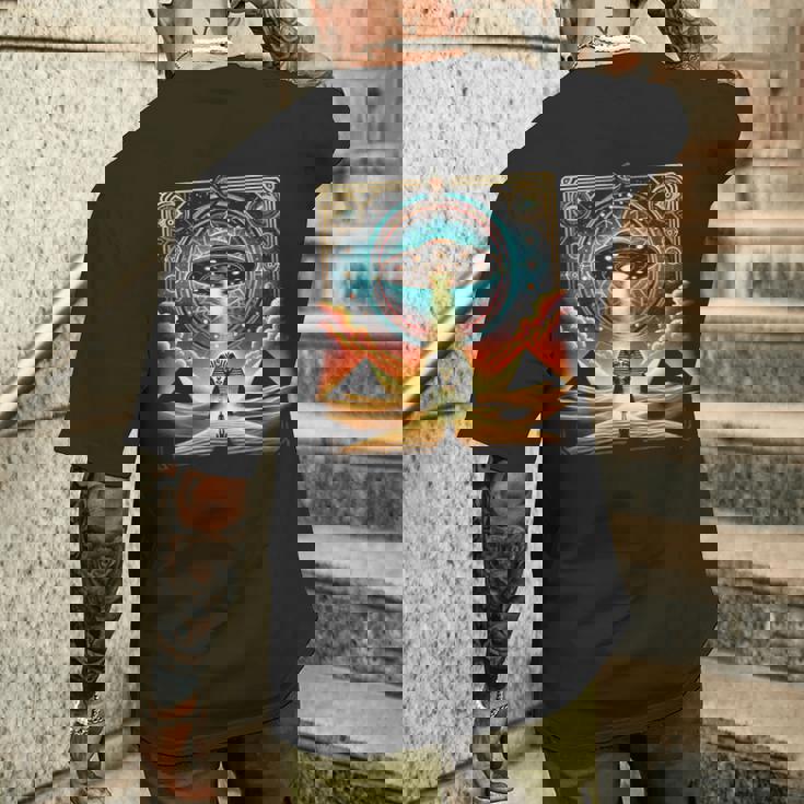 エジプトufo古代スターゲート Egypt Ufo Ancienttargate メンズTシャツ バックプリント 彼への贈り物