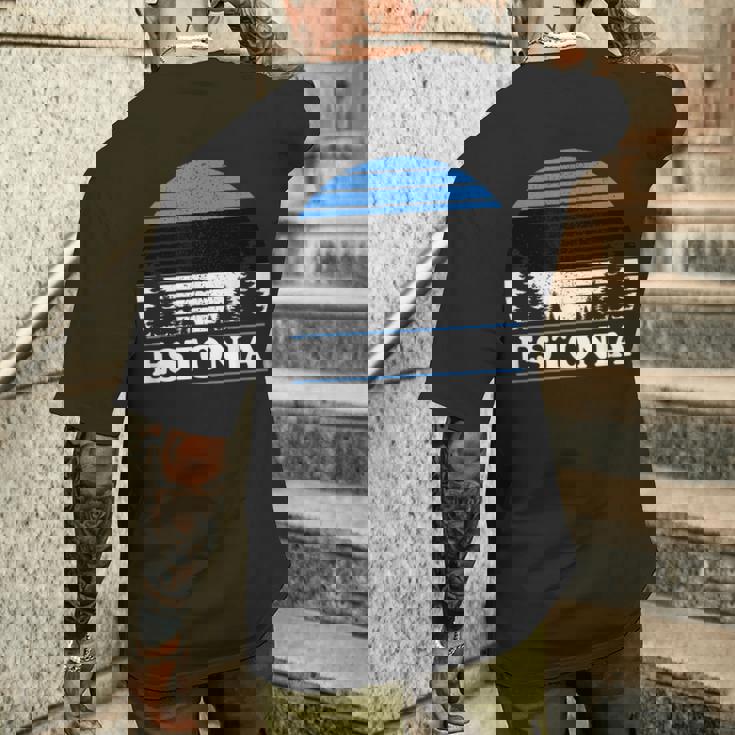 エストニア メンズTシャツ バックプリント 彼への贈り物