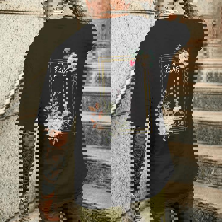 エッフェル塔 パリ ホリデー フランス お土産 メンズ レディース キッズ メンズTシャツ バックプリント 彼への贈り物