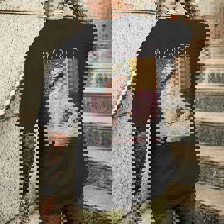 エドゥアール・マネ プラム 芸術家のための芸術 メンズTシャツ バックプリント 彼への贈り物