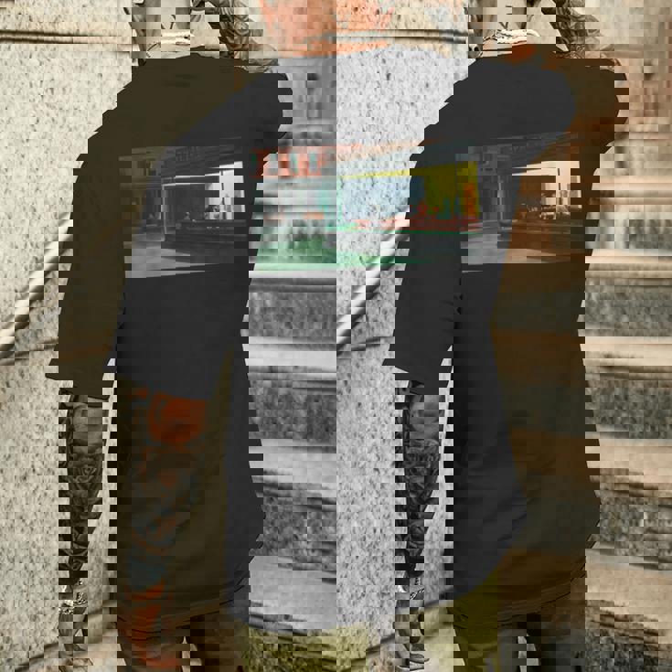 エドワード・ホッパーズ・ナイトホークス メンズTシャツ バックプリント 彼への贈り物