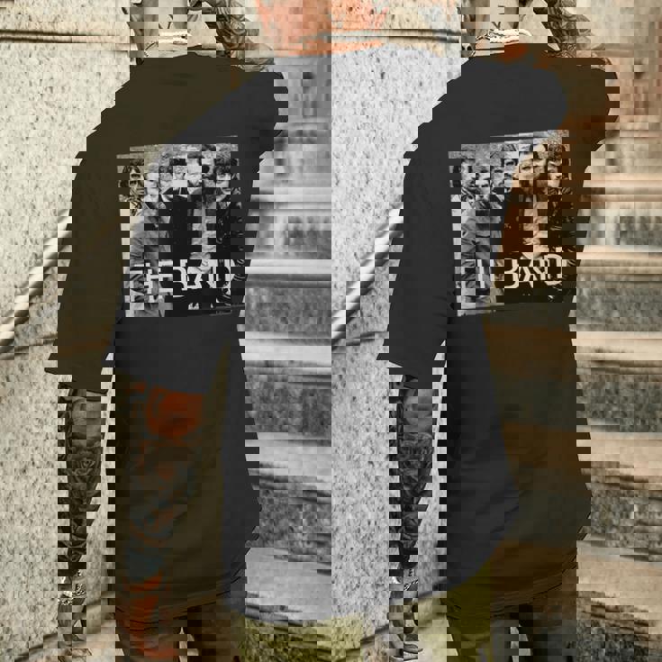 エリオット・ランディによるバンドアルバム写真 メンズTシャツ バックプリント 彼への贈り物