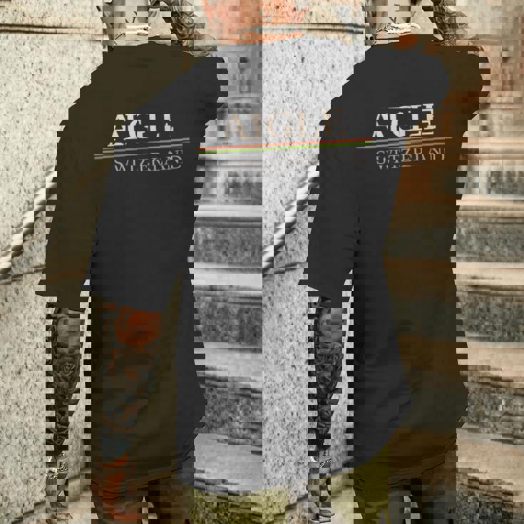 エーグル スイス メンズTシャツ バックプリント 彼への贈り物