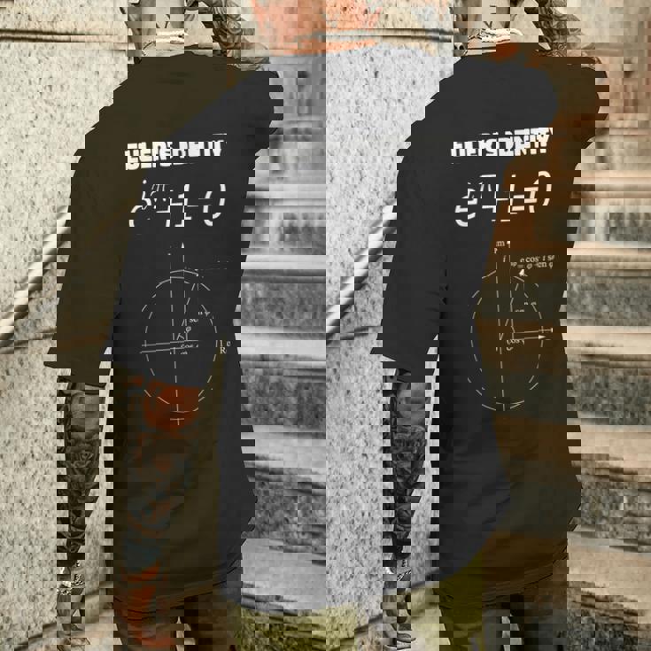 オイラーのアイデンティティ数学方程式 メンズTシャツ バックプリント 彼への贈り物