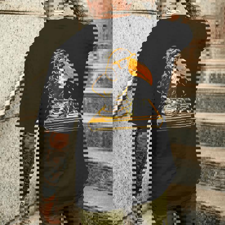 オオハシ Dj ターンテーブル Dj オオハシハウス ミュージック テクノ ビートメーカー メンズTシャツ バックプリント 彼への贈り物