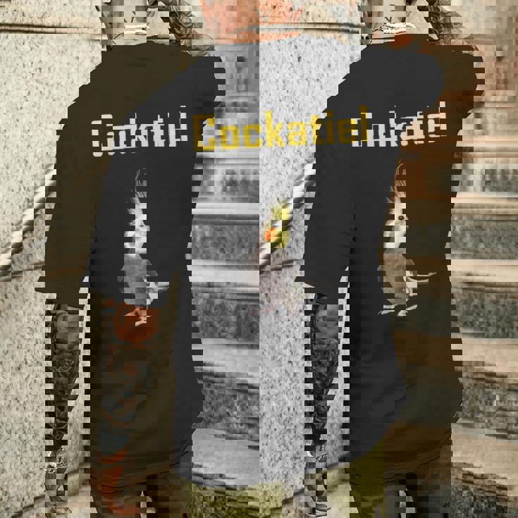 オカメインコ、オカメインコの飼い主のための面白いアイデア。 メンズTシャツ バックプリント 彼への贈り物