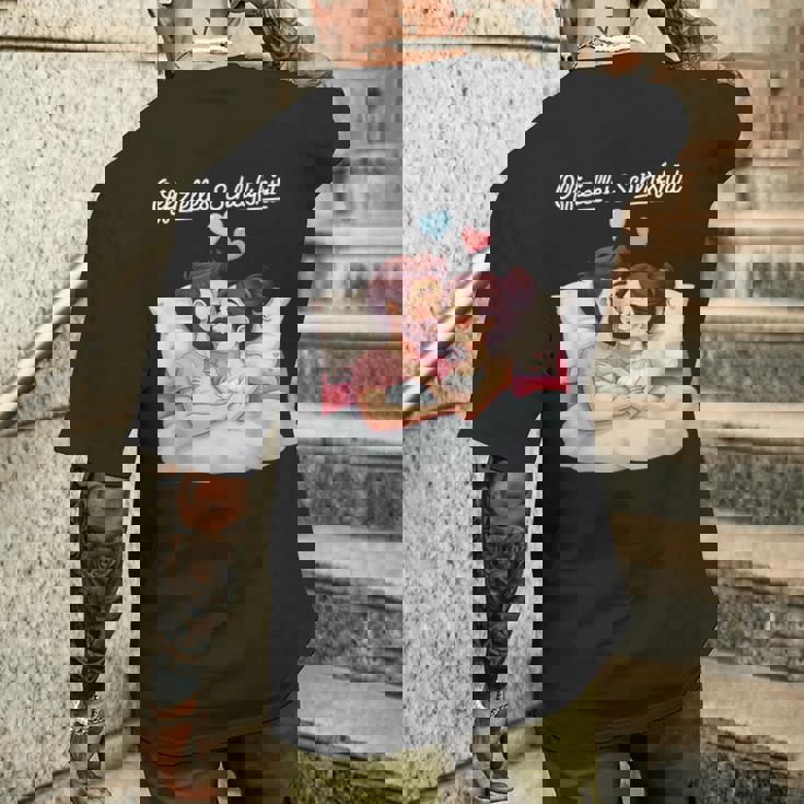 オフィシャルスリープシャツ面白いカップルロマンチックギフト メンズTシャツ バックプリント 彼への贈り物