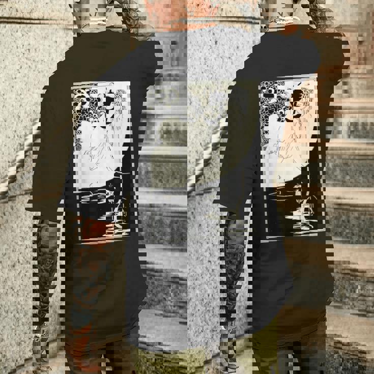 オーブリー・ビアズリーによるクライマックス メンズTシャツ バックプリント 彼への贈り物