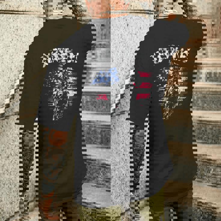 カウガールとリバースカウガール メンズTシャツ バックプリント 彼への贈り物