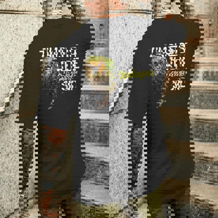 カカポ オウムの言葉 メンズTシャツ バックプリント 彼への贈り物