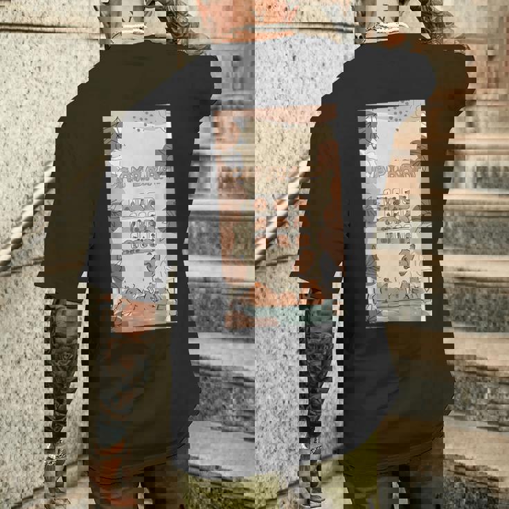 カピバラ カピバラ かわいい トロピカル 夏 メンズTシャツ バックプリント 彼への贈り物