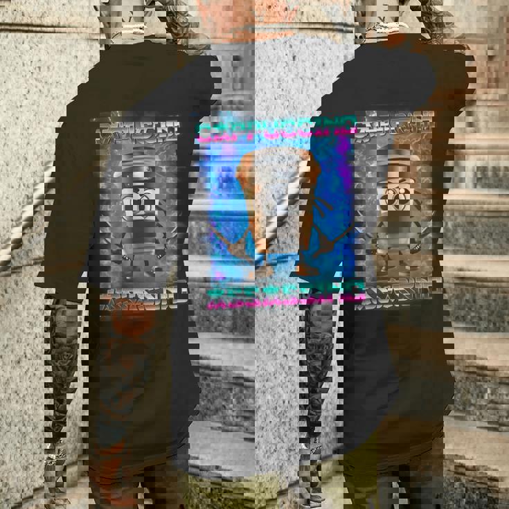 カプチーノ アサシーノ イタリアン ブレイン ミーム インターネットミーム メンズTシャツ バックプリント 彼への贈り物