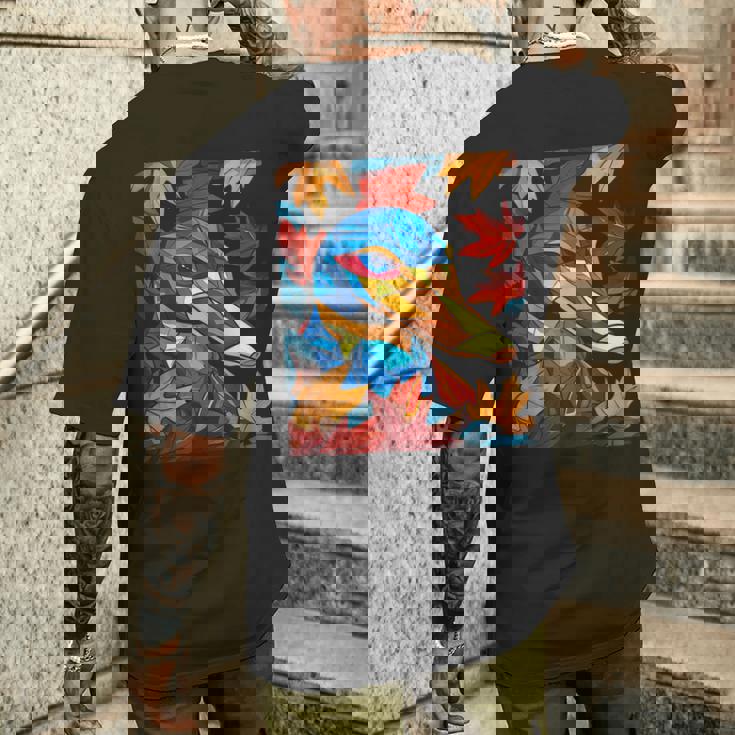 カモノハシ 動物 モチーフ イラスト カモノハシ メンズTシャツ バックプリント 彼への贈り物