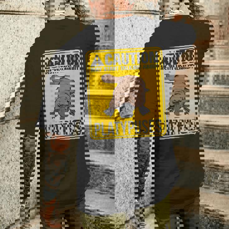 カモノハシの話を始めようかな。カモノハシ カモノハシ メンズTシャツ バックプリント 彼への贈り物