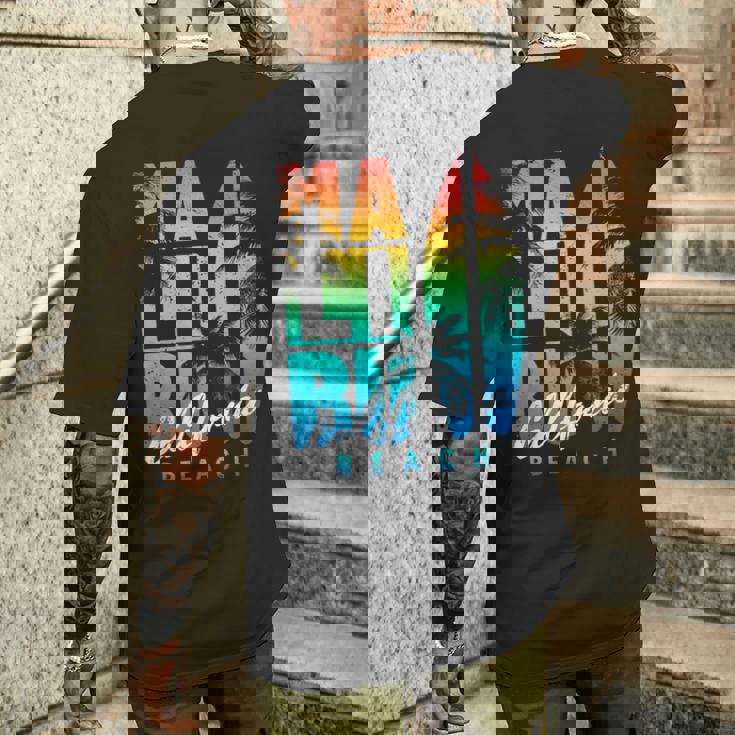 カリフォルニア州マリブビーチ メンズTシャツ バックプリント 彼への贈り物