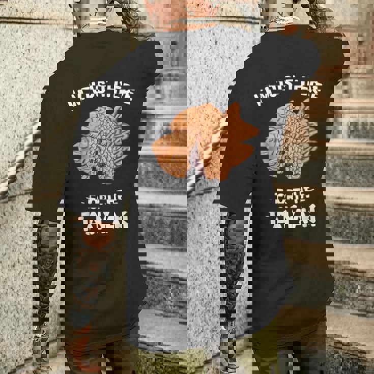 カワイイ かわいい たい焼き I'm Just Here For The Taiyaki メンズTシャツ バックプリント 彼への贈り物