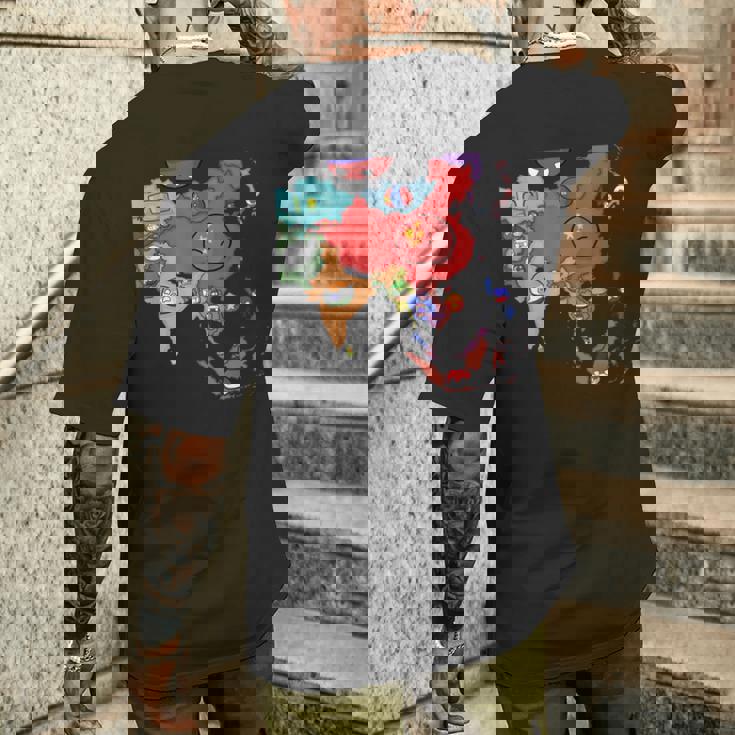 カントリーボール アジア メンズTシャツ バックプリント 彼への贈り物