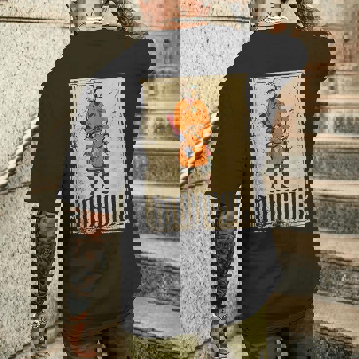 カーン・チンギス国家アジアモンゴル系征服戦士 メンズTシャツ バックプリント 彼への贈り物