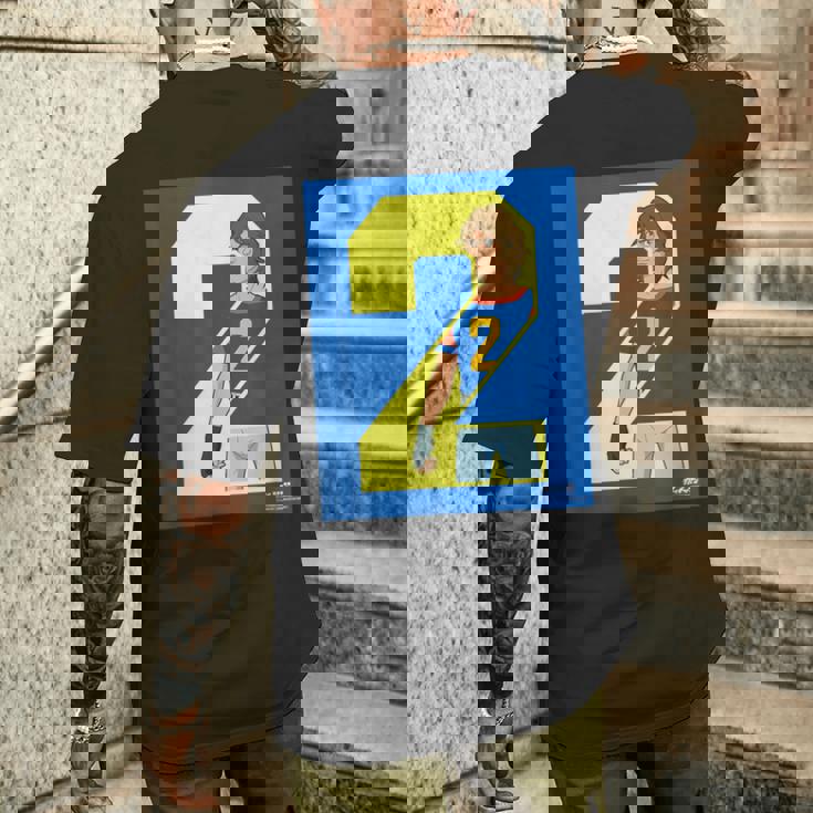 ガッチャマン ユニフォームデザインa-2 メンズTシャツ バックプリント 彼への贈り物