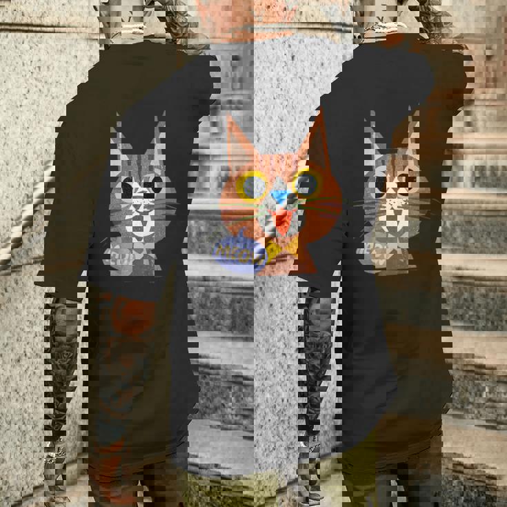 キッズ Cat キャットシリーズ キジトラ メンズTシャツ バックプリント 彼への贈り物