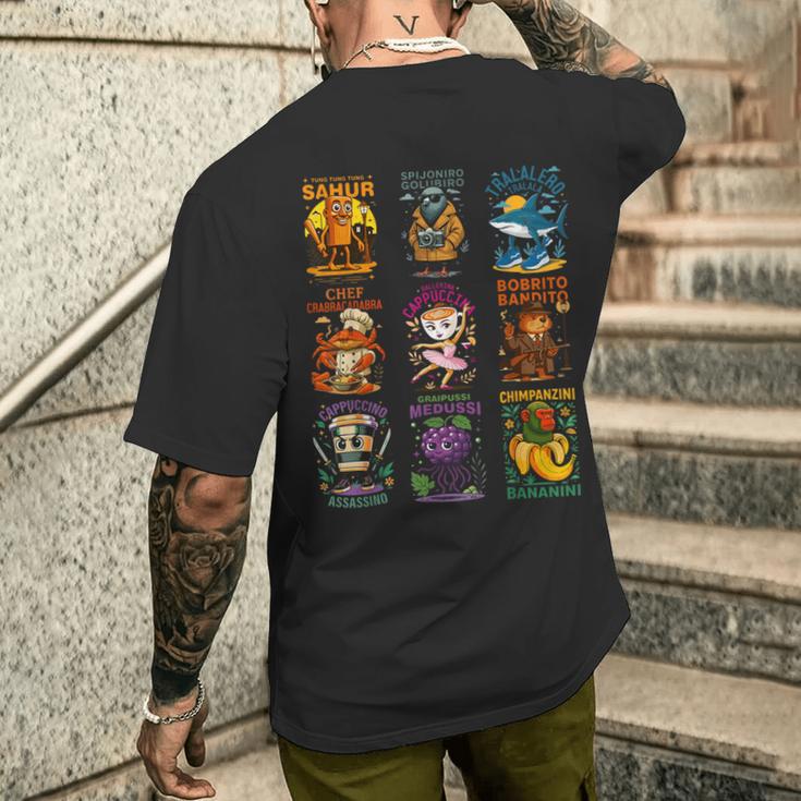 キッズ トップフェイバリット イタリアンブレインロットコレクション Ai生成 メンズTシャツ バックプリント 彼への贈り物