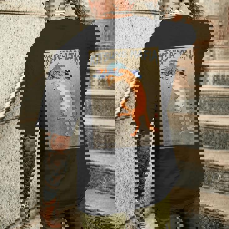 キツネマフィア アニメ 九尾狐魂 浮世絵 日本語 メンズTシャツ バックプリント 彼への贈り物