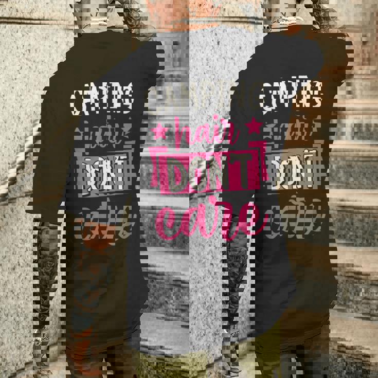 キャンピングヘア Don't Care メンズTシャツ バックプリント 彼への贈り物