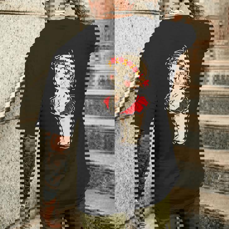 キューピー ベビーフラワーチャイルド メンズTシャツ バックプリント 彼への贈り物