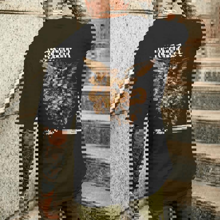 キリスト教大天使 メンズTシャツ バックプリント 彼への贈り物