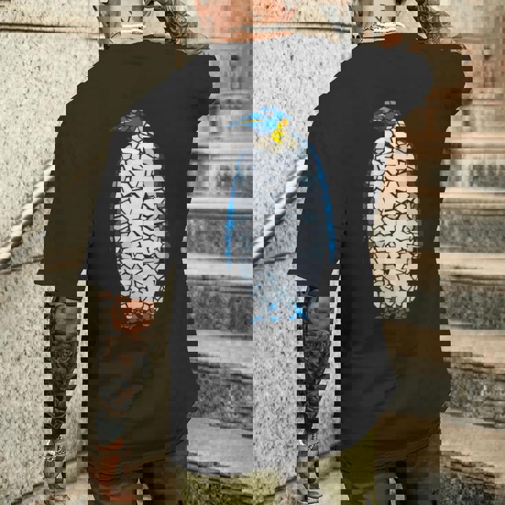 キングペンギン エンペラー ペンギン 海鳥 ペンギン メンズTシャツ バックプリント 彼への贈り物