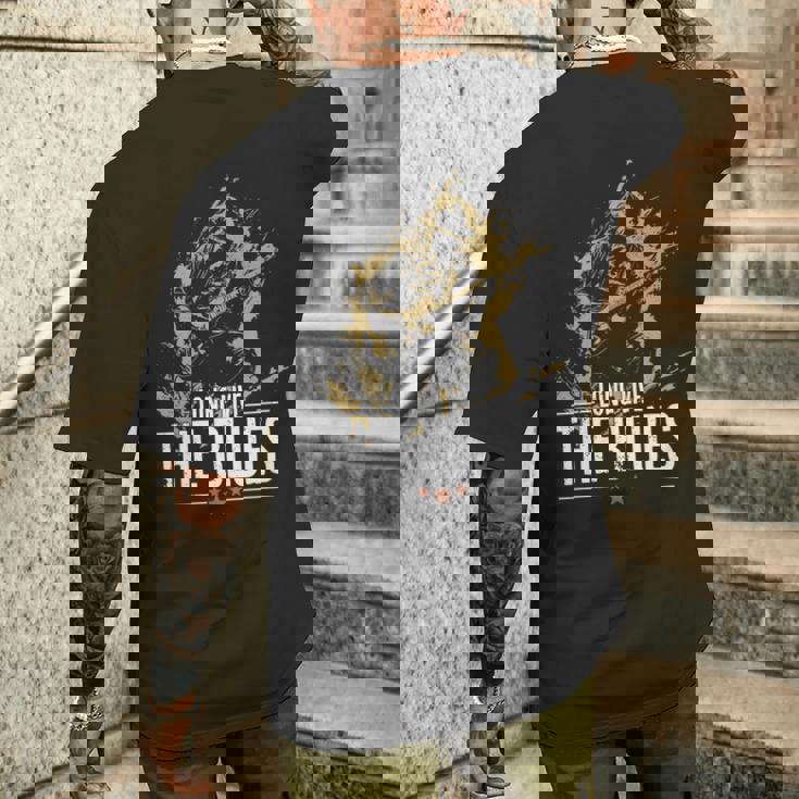 ギタリストのためのブルース・ミュージック・ギター ヴィンテージ 長袖tシャツ メンズTシャツ バックプリント 彼への贈り物