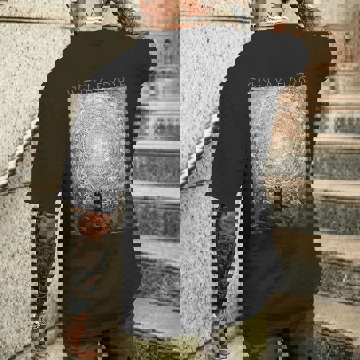 ギュスターヴ・ドレ ダンテとベアトリスは神を見る 芸術家のための芸術 メンズTシャツ バックプリント 彼への贈り物