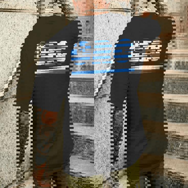 ギリシャのデザイン。フラグ付きのギリシャの衣装 Grc メンズTシャツ バックプリント 彼への贈り物