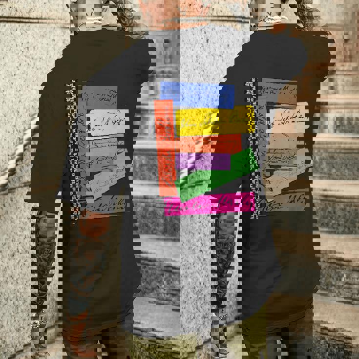 クラシック音楽作曲家 バッハ・ベートーヴェン・グスタフ・マーラー メンズTシャツ バックプリント 彼への贈り物