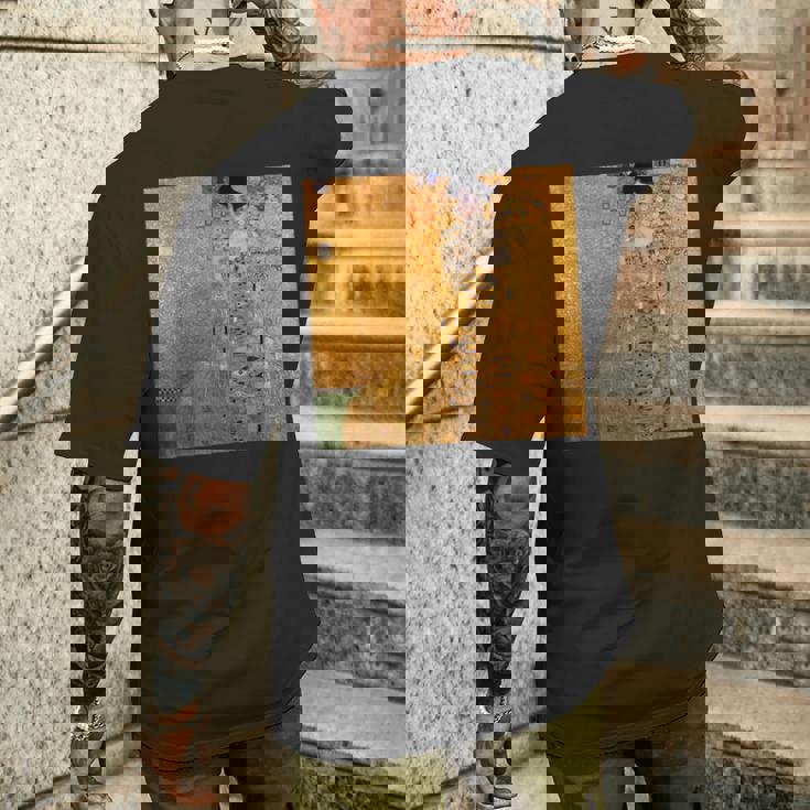 クリムトポートレートアート メンズTシャツ バックプリント 彼への贈り物