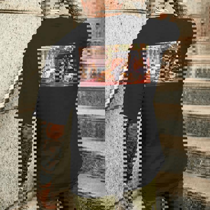 クレオパトラの毒をテストするアレクサンドル・カバネル1887 メンズTシャツ バックプリント 彼への贈り物