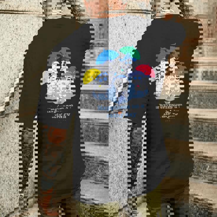 クレヨンしんちゃん カスカベ防衛隊 雨の日 メンズTシャツ バックプリント 彼への贈り物