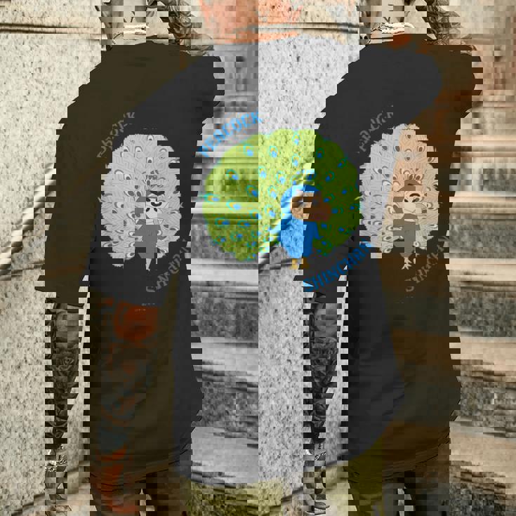 クレヨンしんちゃん クジャクしんちゃん メンズTシャツ バックプリント 彼への贈り物