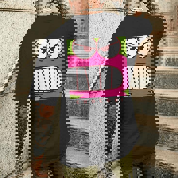 クレヨンしんちゃん ワニ山さん どアップ メンズTシャツ バックプリント 彼への贈り物