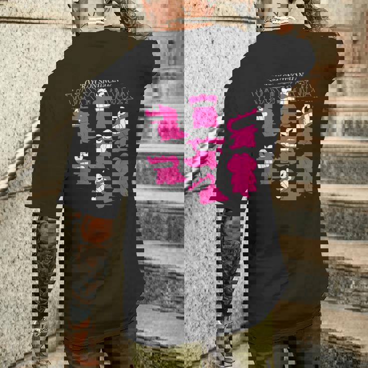 クレヨンしんちゃん ワニ山さんいっぱい！ メンズTシャツ バックプリント 彼への贈り物