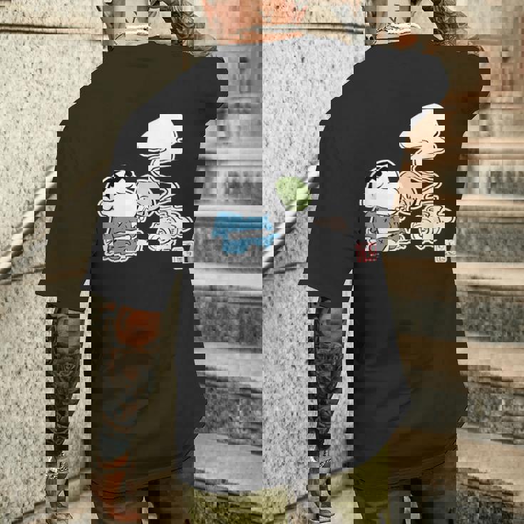 クレヨンしんちゃん 夏を感じる涼しげしんちゃん メンズTシャツ バックプリント 彼への贈り物