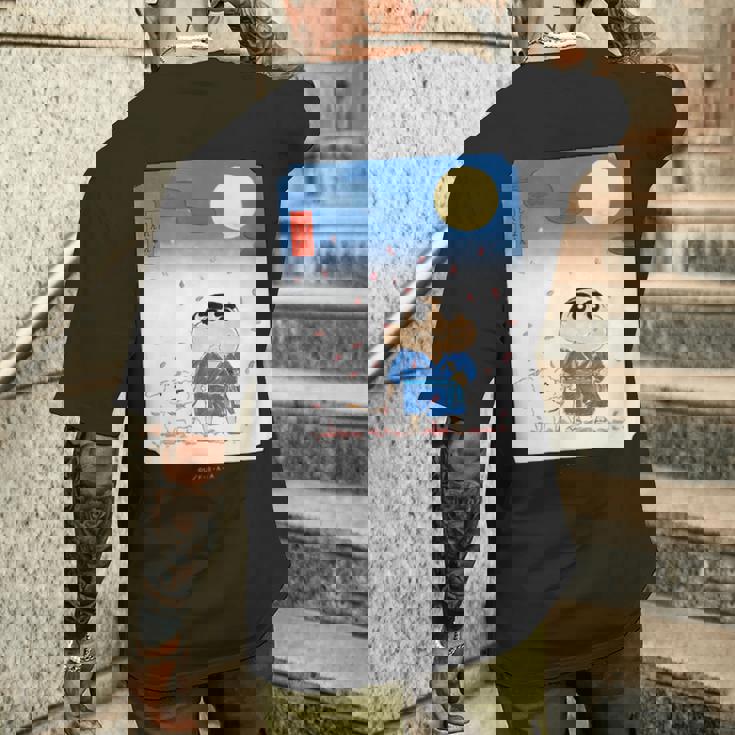 クレヨンしんちゃん 夜桜としんちゃん メンズTシャツ バックプリント 彼への贈り物