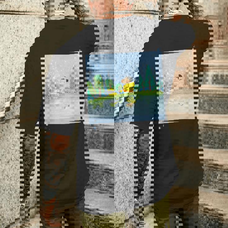 クレヨンしんちゃん 雨の日のお散歩 メンズTシャツ バックプリント 彼への贈り物