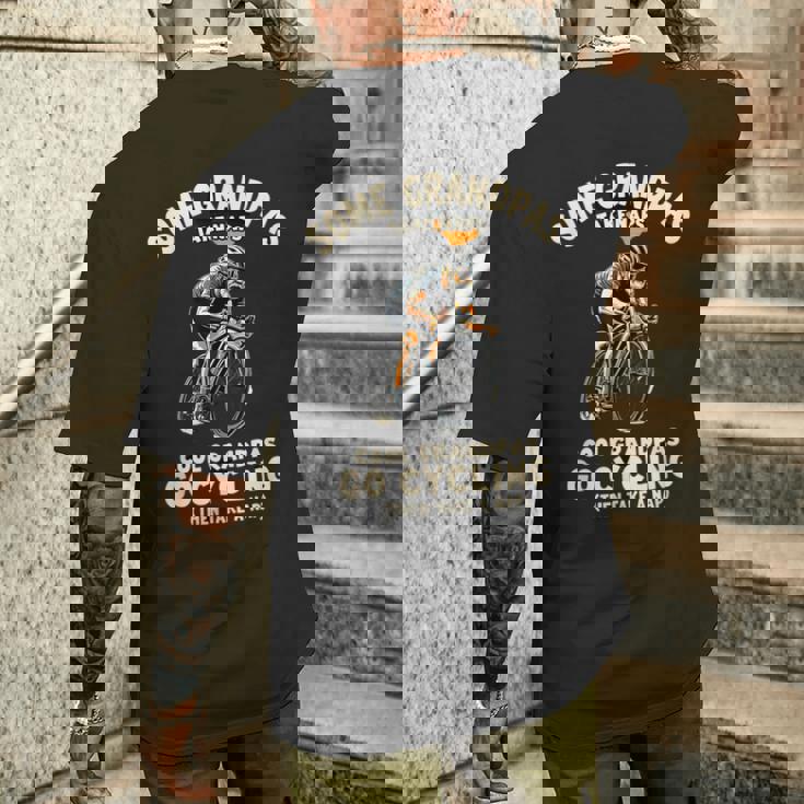 クールなグランパス自転車サイクリング メンズTシャツ バックプリント 彼への贈り物