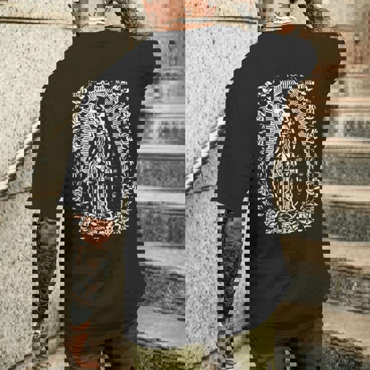 グアダルーペの聖母 クリスチャン イエスキリスト カトリック メンズTシャツ バックプリント 彼への贈り物