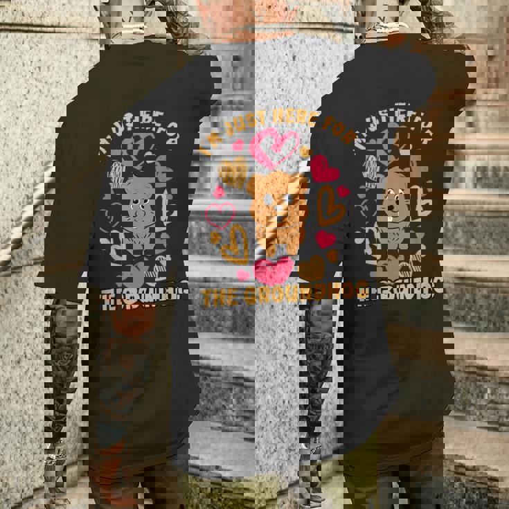 グラウンドホッグデー 2024 愛好家 2月2日 おもしろグラウンドホッグ メンズTシャツ バックプリント 彼への贈り物