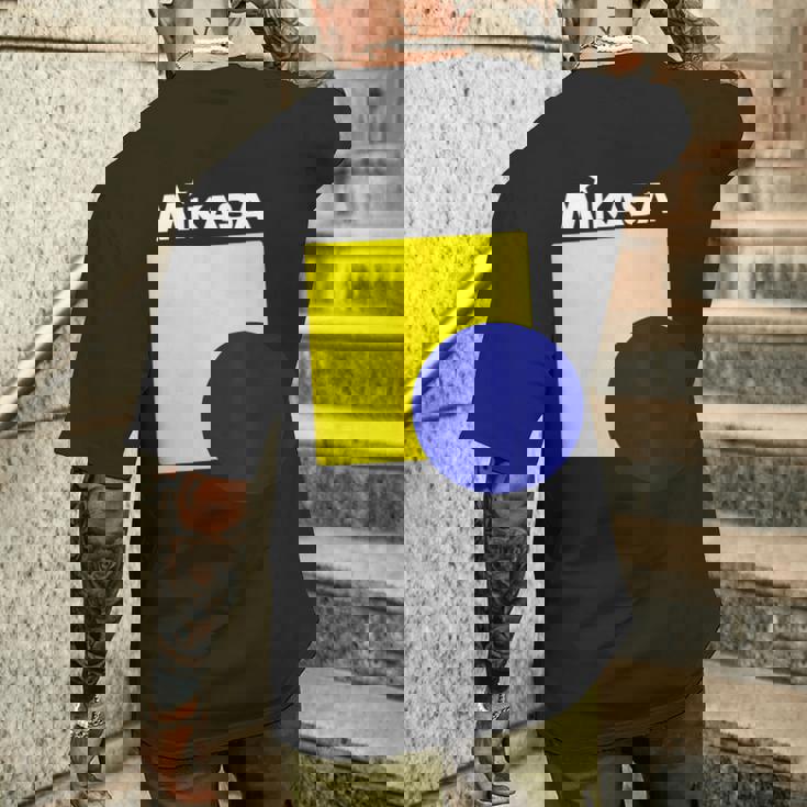 グラフィック＆ロゴ Wh バレーボール メンズTシャツ バックプリント 彼への贈り物