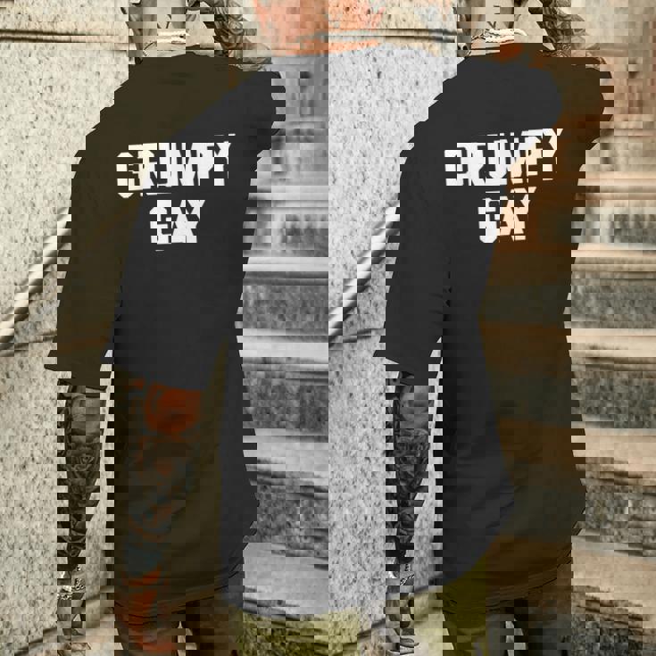 グランピーゲイシャツ 面白いことわざ皮肉ゲイプライド Lgbtqゲイ メンズTシャツ バックプリント 彼への贈り物