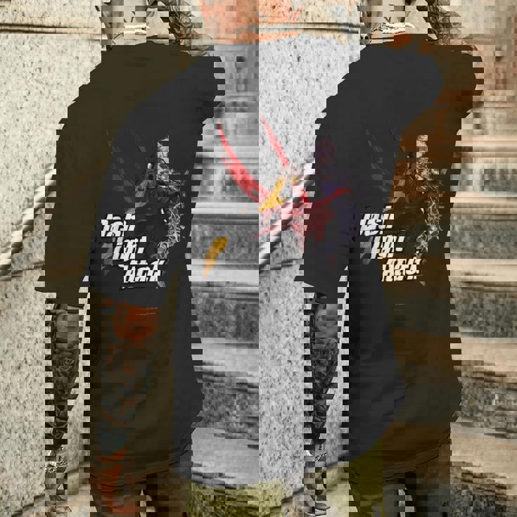 グランブルーファンタジーヴァーサス -ライジング- Dash Light Attack ルシファー メンズTシャツ バックプリント 彼への贈り物